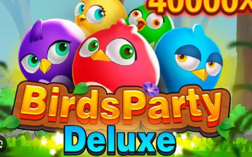 BIRDSPARTY DELUXE, slot online, pássaros exóticos, funcionalidades bônus, rodadas grátis.